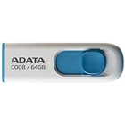 USB флеш накопитель A-DATA 64GB C008 White+Blue USB 2.0 (AC008-64G-RWE) U0230292
