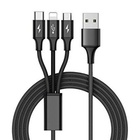 Дата кабель USB 2.0 AM to 3in1 1.0m Premium black REAL-EL (EL123500035) U0358978