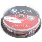Диск DVD HP DVD-R 4.7GB 16X 10шт (69315/DME00026-3) U0479680