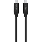 Дата кабель USB4 USB-C to USB-C 0.8m 40Gbps 100W Black Belkin (INZ001BT0.8MBK) U0778649