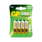 Батарейка AA LR6 Super Alcaline * 4 GP (GP15A3 / GP15APCTL-2UE4 / GP15APCRC-2UE4) ET09352
