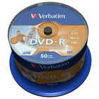 Диск DVD-R Verbatim 4.7Gb 16X CakeBox 50шт AZO Print (43533) S0013255