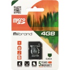 Карта памяти Mibrand 4GB microSDHC class 4 (MICDC4/4GB-A) U0507794