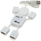 Концентратор Voltronic USB 2.0 to 4xUSB man OEM (YT-HM4-W) U1084612