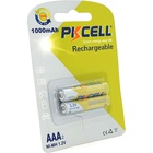 Акумулятор AAA R03 1000mAh 1.2V NiMH Rechargeable Battery, 2шт/бл PkCell (PC/AAA1000-2BR) U1128851