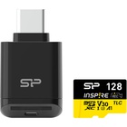 Карта пам'яті Silicon Power 128GB microSDXC class 10 UHS-I U3 V30 A1 Inspire (SP128GBSTXLV3V1NSP) U1096922