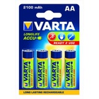 Аккумулятор Varta AA Long Life Accu 2100mAh * 4 NI-MH (READY 2 USE) (56706101404) U0100241