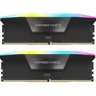 Модуль пам'яті для комп'ютера DDR5 64GB (2x32GB) 6000 MHz Vengeance RGB Black Corsair (CMH64GX5M2B6000C30) U0862938