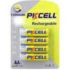 Аккумулятор PkCell AA R6 NiMH 1300mAh * 4 (PC/AA1300-4BR) U0461859