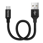 Дата кабель USB 2.0 AM to Micro 5P 0.25m black ColorWay (CW-CBUM048-BK) U0624095