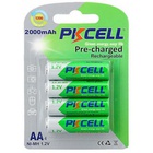 Аккумулятор PkCell AA R6 NiMH 2000mAh * 4 (PC/AA2000-4B) U0461854