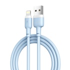 Дата кабель USB 2.0 AM to Lightning 1.0m 2.1A silicone blue XO (NB208-L-1-BL) U1093042