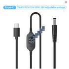 Кабель живлення USB-C to DC 5.5x2.5mm 1.0m 5V/9V/12V/15V/20V/28V 140W black XoKo (XK-K695) U1151209