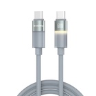 Дата кабель USB-C to USB-C 1.0m 3A 60W warm light gray ColorWay (CW-CBPDCC092-GR) U1170578