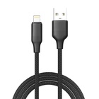 Дата кабель USB 2.0 AM to Lightning 1.0m 3A TPE embossed black ColorWay (CW-CBUL101-BK) U1170584