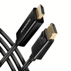 Кабель мультимедійний DisplayPort M to HDMI M 1.8m 4K30Hz black AXAGON (RVD-HI14C2) U1172950