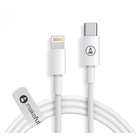 Дата кабель USB Type-C to Lightning 1.2m TPE White MakeFuture (MCB-LT1WH) U0533731
