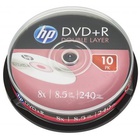 Диск DVD HP DVD+R 8.5GB 8X DL 10шт Spindle (69309/DRE00060-3) U0447443