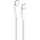 Дата кабель USB-C to USB-C 2.0m 5A 100W zinc alloy braided white ColorWay (CW-CBPDCC099-WT) U1170581