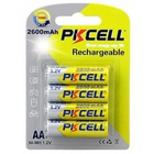 Аккумулятор PkCell AA R6 NiMH 2600mAh * 4 (PC/AA2600-4B) U0461860