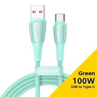 Дата кабель USB 2.0 AM to USB-C 1.0m 100W green Essager (EXCT1-CH06) U1106697