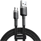 Дата кабель USB 2.0 AM to Micro 5P 3.0m 2A Gray-Black Baseus (CAMKLF-HG1) U0829549