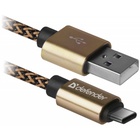 Дата кабель USB 2.0 AM to Type-C 1.0m USB09-03T PRO gold Defender (87812) U0419253