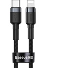 Дата кабель USB-C to Lightning 1.0m 18W 2.1A Cafule Black-Grey Baseus (CATLKLF-G1) U0814638