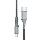 Дата кабель USB 2.0 AM to Type-C 1.2m Grey Grand-X (FC-12G) U0419563