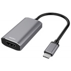 Переходник USB-C to HDMI 2.1, 0.21m, space grey 2E (2E-W1409) U0601653