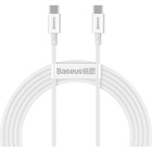 Дата кабель USB-C to USB-C 2.0m 100W white Baseus (CATYS-C02) U1139126
