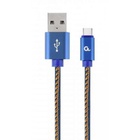 Дата кабель USB 2.0 AM to Type-C 2.0m Cablexpert (CC-USB2J-AMCM-2M-BL) U0384018