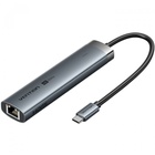 Концентратор VENTION USB-C 6-in-1 HDMI + 2xUSB 3.0 + RJ45 + PD 100W (TGNHB) U1142038