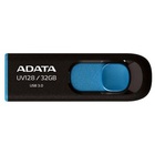 USB флеш накопитель A-DATA 32Gb UV128 black-blue USB 3.0 (AUV128-32G-RBE) U0051298