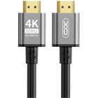 Кабель мультимедійний HDMI to HDMI 3.0m v2.0 black XO (GB017A-HDMI.tranish) U1071231