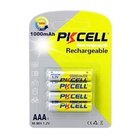 Акумулятор AAA R03 1000mAh 1.2V NiMH Rechargeable Battery, 4шт/бл PkCell (PC/AAA1000-4BR) U1128852
