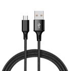 Дата кабель USB 2.0 AM to Micro 5P 2.0m 1.5A braided black XO (NB143-M2-BK) U1093051