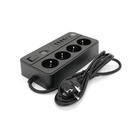 Мережевий фільтр живлення Voltronic G13H, 3000W, 4 роз, 4USB 3,2А, 2 Type-C, 2м Black (YT-G13H) U1192025