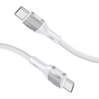 Дата кабель USB-C to USB-C 1.2m 60W PD FletchLink-CC grey Promate (fletchlink-cc.grey) U1071420