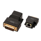 Адаптер DVI extender 70m 800x600/50m 1920x120060Hz CAT 5e/6 black Digitus (DS-54101) U1185793