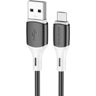 Дата кабель USB 2.0 AM to Micro 5P 1.0m 2.4A silicone BX79 black BOROFONE (6974443384765) U1067160