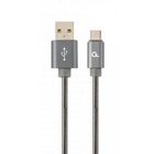 Дата кабель USB 2.0 AM to Type-C 2.0m Cablexpert (CC-USB2S-AMCM-2M-BG) U0384022