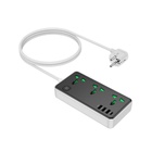 Мережевий фільтр живлення HOCO AC7A 3 роз, 3 USB, USB-C, 17W, 1,5м, Black/White (HOCO AC7A/B) U1195571