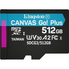 Карта памяти Kingston 512GB microSDXC class 10 UHS-I/U3 Canvas Go Plus (SDCG3/512GBSP) U0519493
