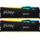 Модуль пам'яті для комп'ютера DDR5 16GB (2x8GB) 5600 MHz FURY Beast RGB Kingston Fury (ex.HyperX) (KF556C36BBEAK2-16) U0883780