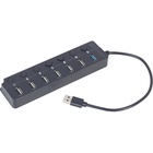 Концентратор Gembird 7 ports (1xUSB3.1+6xUSB2.0) switch black (UHB-U3P1U2P6P-01) U0792385