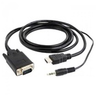 Переходник HDMI to VGA 5.0m Cablexpert (A-HDMI-VGA-03-5M) U0291914