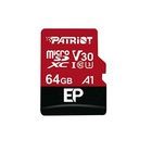 Карта памяти Patriot 64GB microSD class 10 UHS-I U3 V30 A1 (PEF64GEP31MCX) U0746482