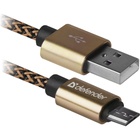 Дата кабель USB 2.0 AM to Micro 5P 1.0m USB08-03T gold Defender (87800) U0419246