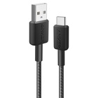 Дата кабель USB 2.0 AM to USB-C 1.8m nylon 322 black Anker (A81H6G11) U1070468